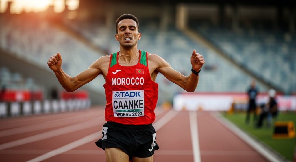 Hicham El Guerrouj running 1500m world record pace