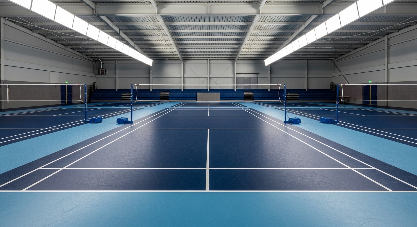 badminton court size in feet